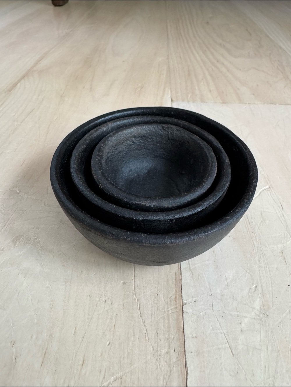 Hawkins NY Cast Iron Nesting Bowls